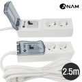 �Ƴ� ���뷮 4000W �輱���ܱ� 2�� ��Ƽ�� 2.5m ���� ������ ���ܱ�